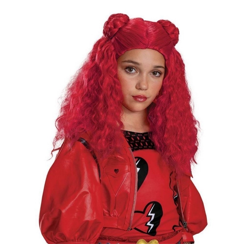 NWT Disney Descendants Red Wig Halloween Costume Accessory